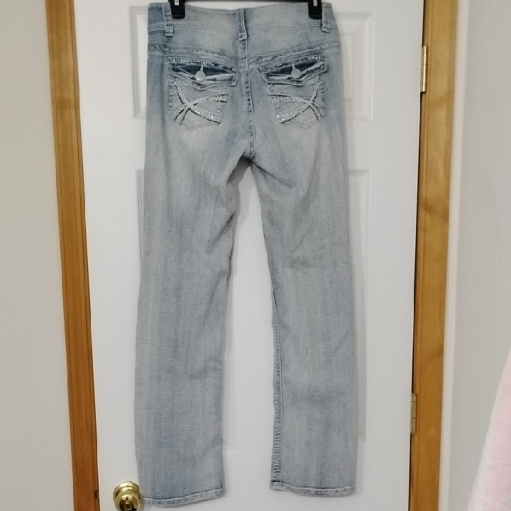 No Boundaries Light Blue Straight Leg Jeans